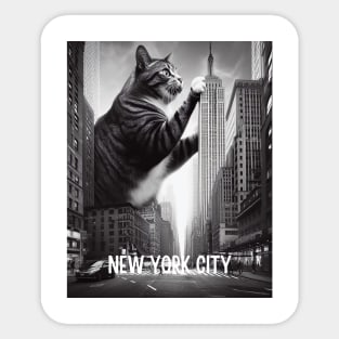 Gigantic NYC Cat Sticker